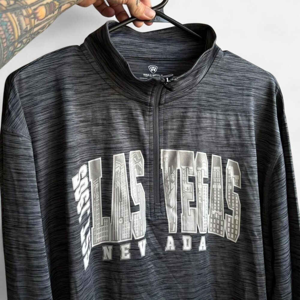 Top-of-the-world Men's Grey and Black Sweatshirt